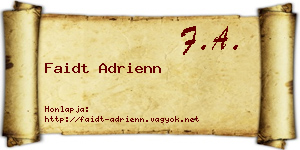 Faidt Adrienn névjegykártya